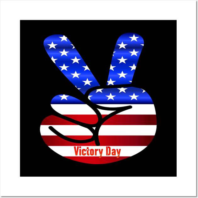 Victory Day Flag usa Wall Art by Top-you